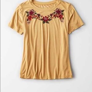 American Eagle embroidered shirt
